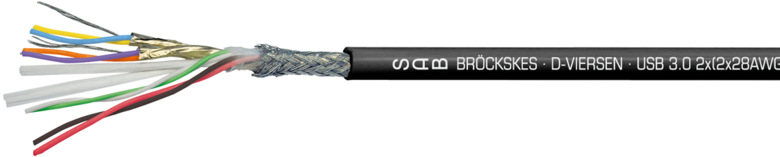 Marking for USB 3.0 06030078:
SAB BRÖCKSKES · D-VIERSEN · USB 3.0 2x(2x28AWG)ST+2x28AWG+2x26AWG  0603-0078 UL AWM Style 21083 80°C 300V  CE