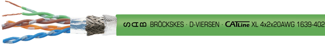 marking example: 
SAB BRÖCKSKES · D-VIERSEN · CATLine XL 4x2x20AWG  1639-4020 UL AWM Style 20549 80°C 300V CSA AWM I/II A/B 80°C 300V FT2 CE