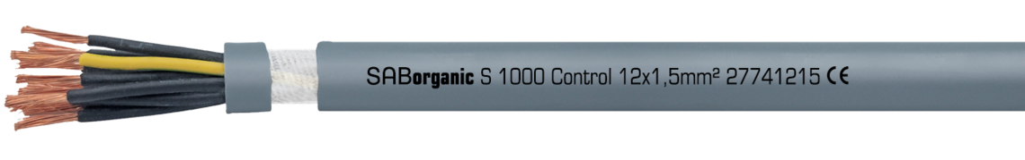Marking example:
SAB BRÖCKSKES · D-VIERSEN · SABorganic S 1000 Control 12x1,5mm² 27741215 CE