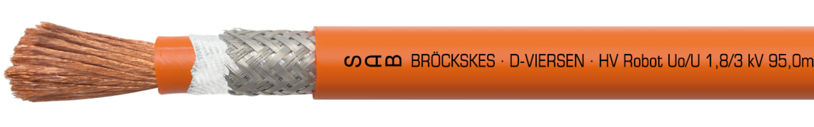 SAB BRÖCKSKES D-VIERSEN HV Robot Uo/U 1,8/3 kV 95,0mm² cULus AWM Style 12150 150°C 2000V FT1 FT2
