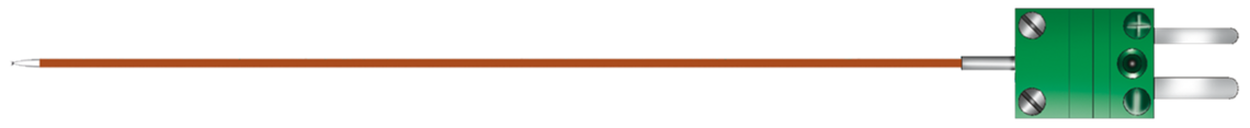 Surface thermocouple with coated miniature welding bead