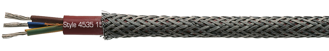 Besilen® insulated strands with Silicone (Besilen®) outer sheath and steel wire armouring, UL recognized, CSA approved Marking example: SAB BRÖCKSKES · D-VIERSEN · SC 600 HDTR UL AWM Style 4535 150°C 60OV CSA AWM I/II A 150°C 600V FT1 FT2 CE