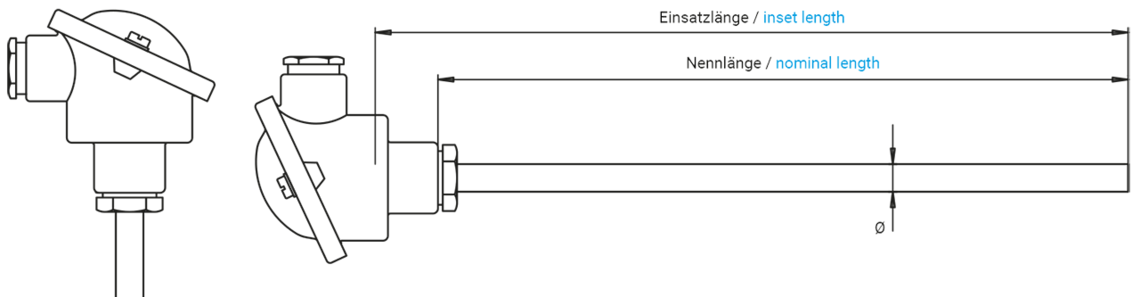 plug-in protecting armatures for gauge slides Ø 6 mm