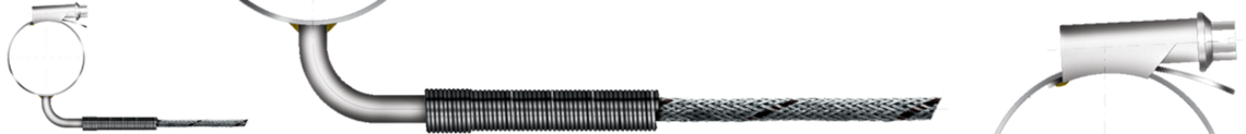 Pipe-clamp thermocouple