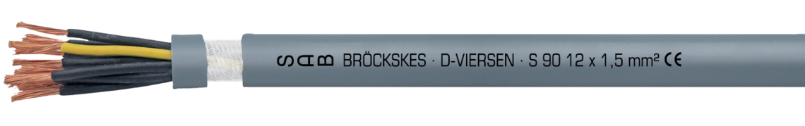 Marking for S 90 07780715: SAB BRÖCKSKES · D-VIERSEN · S 90 12 x 1,5 mm² CE