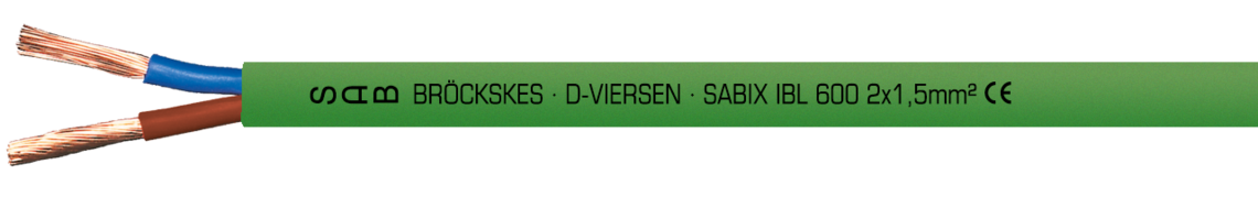 Marking for SABIX IBL 600 56002853: SAB BRÖCKSKES · D-VIERSEN · SABIX IBL 600 (Logo INTERBUS) Certified! No. 204 2 x 1,5 mm² CE