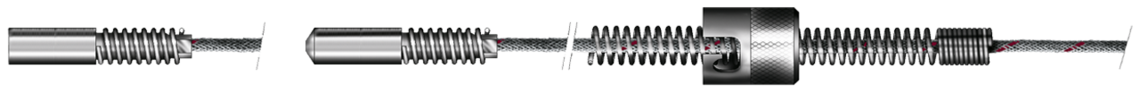 Bayonet resistance thermometer