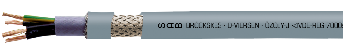 Marking example: SAB BRÖCKSKES · D-VIERSEN · ÖZCuY-J VDE-Reg.-Nr. 7000 CC 500 CY 4 x 1,0 mm² CE