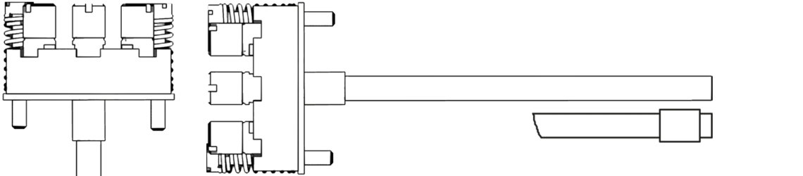 Gauge slide with connection socket