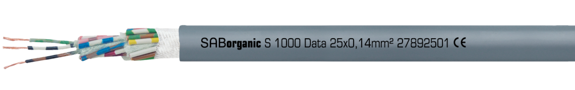 Marking example:
SAB BRÖCKSKES · D-VIERSEN · SABorganic S 1000 Data 25x0,14mm² 27892501 CE