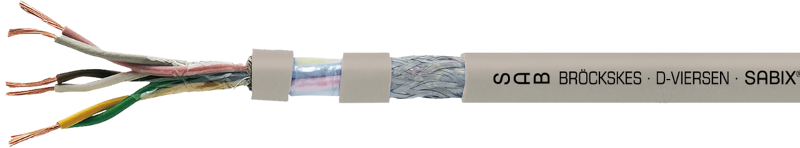 Marking example: SAB BRÖCKSKES · D-VIERSEN · SABIX® R 645 FRNC TP 3 x 2 x 0,25 mm² CE