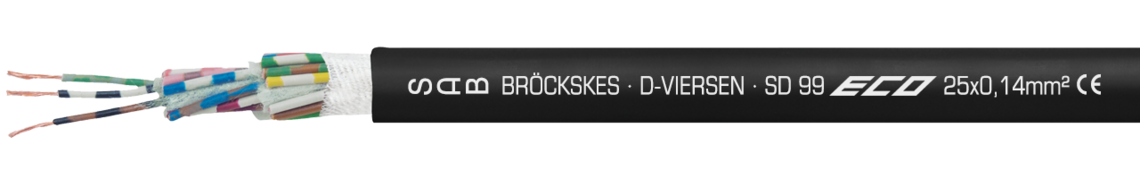 Marking example:
SAB BRÖCKSKES · D-VIERSEN · SD 99 ECO 25x0,14mm² CE