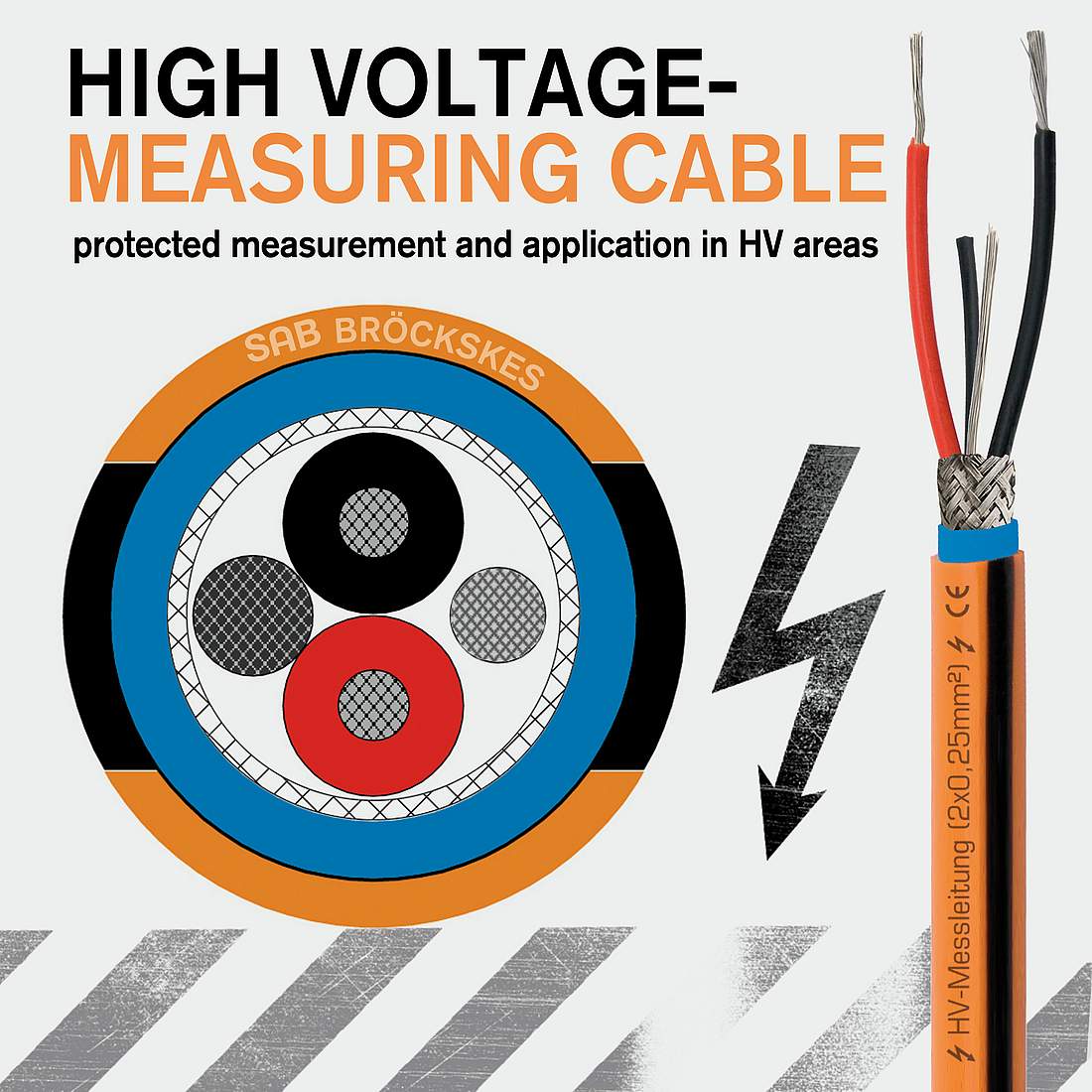 HV measuring cable