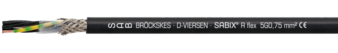 Marking example: SAB BRÖCKSKES · D-VIERSEN · SABIX® R flex FRNC 5G0,75 mm² CE