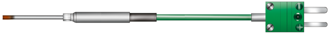 Einschlag-Mantel-Thermoelement mit Leitung
