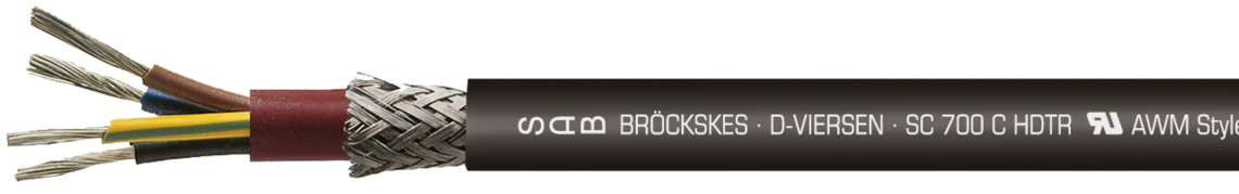 Marking for SC 700 C HDTR 01260410:
SAB BRÖCKSKES · D-VIERSEN · SC 700 C HDTR UL AWM Style 4511 200°C 60OV cUL AWM I/II A/B 200°C 600V FT1 FT2 CE