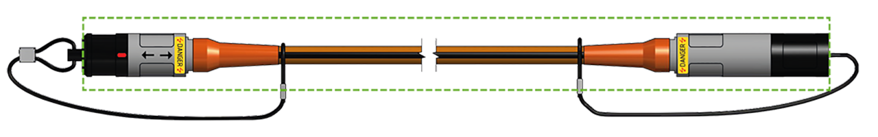 HV 2 x PT100/PT1000 extension cable