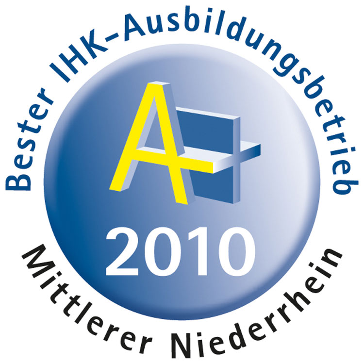 [Translate to English:] Bester Ausbildungsbetrieb 2010