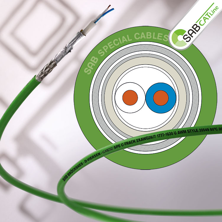 Cables for cable chain and robots