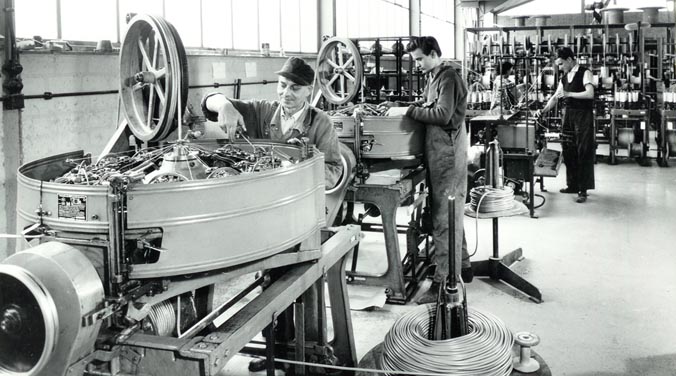 Start of cable production Start of cable production 1958